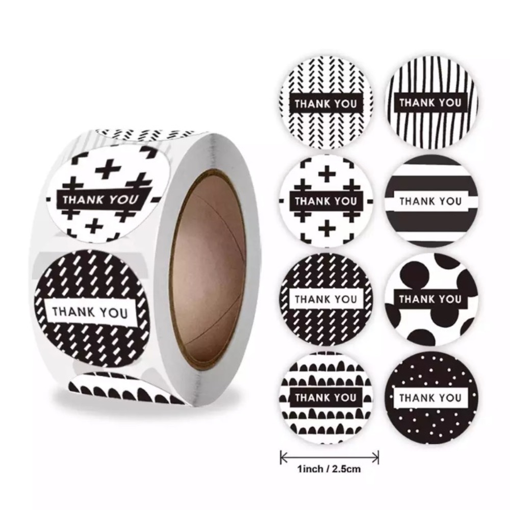 📦3/$20 mix + match📦 POLY MAILER - black & white HELLO - (10) 10x13” + stickers - Picture 3 of 3